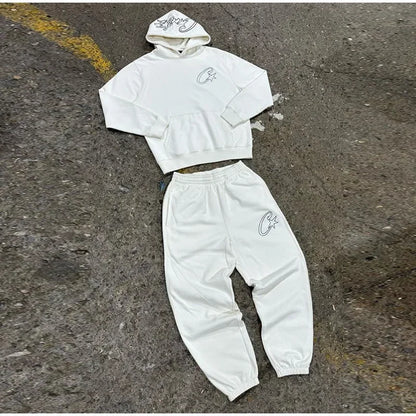 American retro casual letter oversized hoodie men's Y2k clothing loose Harajuku zipper long sleeved sweatshirt for couples