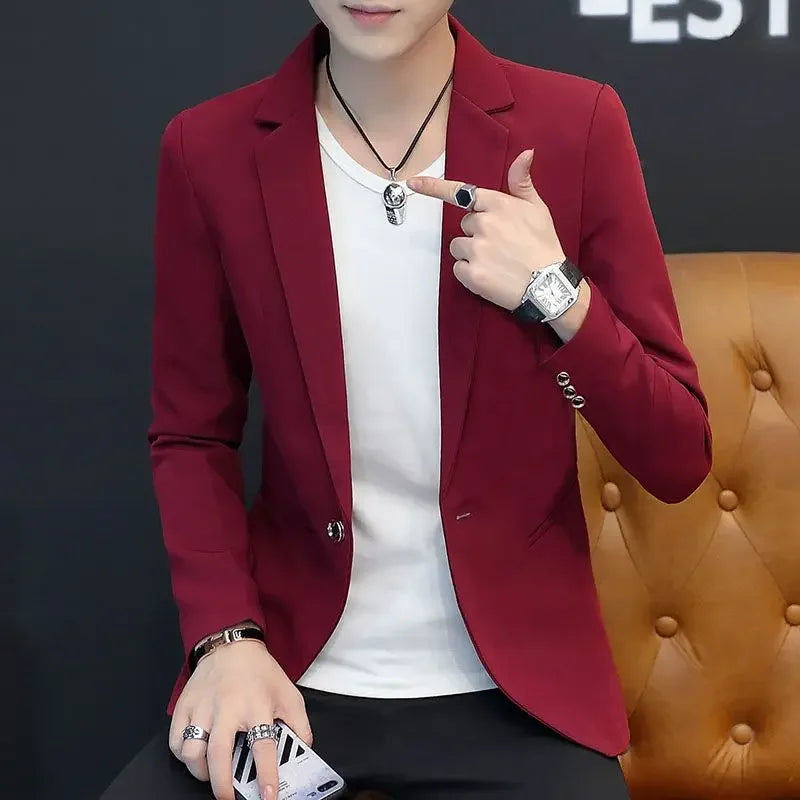 2025 Party Linen Gray Men's Suit Jackets Single Breasted Coat Male Blazer Summer New in Simple Clothing Fashion 2024 Casual Classic - Ellianto fashion Men's