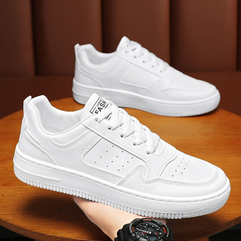 Men's Shoes Explosion Thick Soled Leather Small White Shoes Men's Trendy Shoes with Fashion Board Shoes Street Casual Shoes - Ellianto fashion Men's