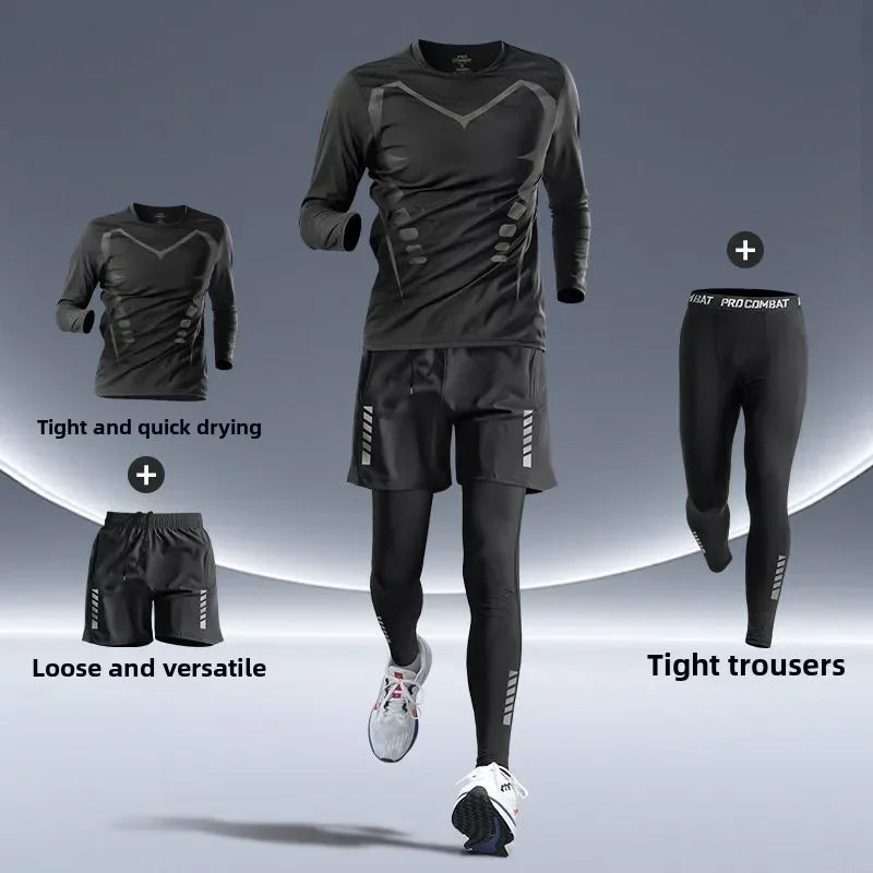Men’s Premium Sports Set – Quick-Dry, Night-Safe & High-Performance for Running, Cycling & Training