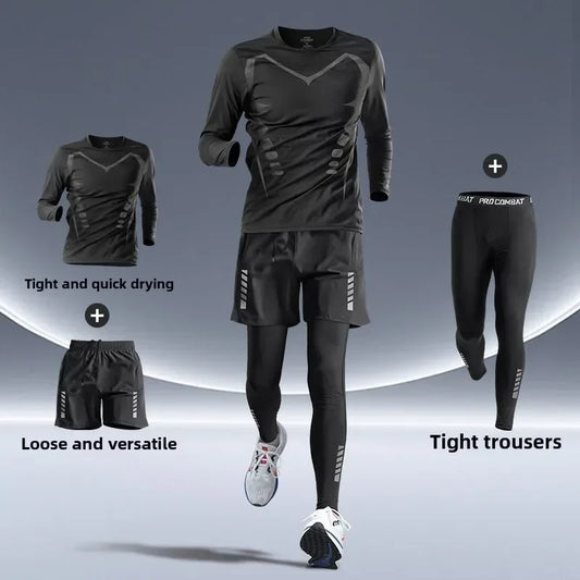 Men’s Premium Sports Set – Quick-Dry, Night-Safe & High-Performance for Running, Cycling & Training