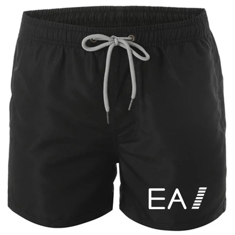 Set 2025 Summer men's swimwear and shorts brand swimwear, sexy swimwear, low-waist breathable swimwear, beach surfing swimming trunk - Ellianto fashion Men's