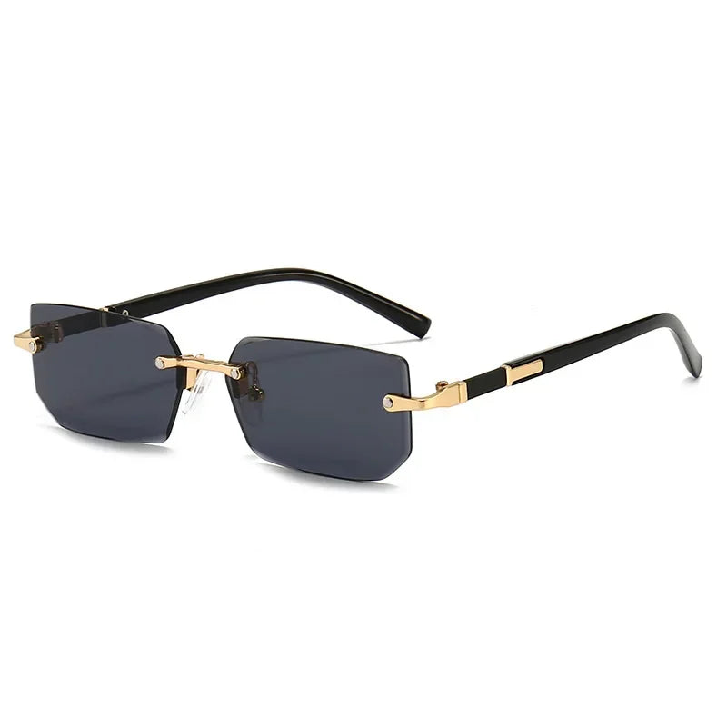 High Definition Sunglasses for Men Ladies Blue Light Blocking Eye Protection Eyewear Rimless Square Frame Eyeglasses Goggle - Ellianto fashion Men's