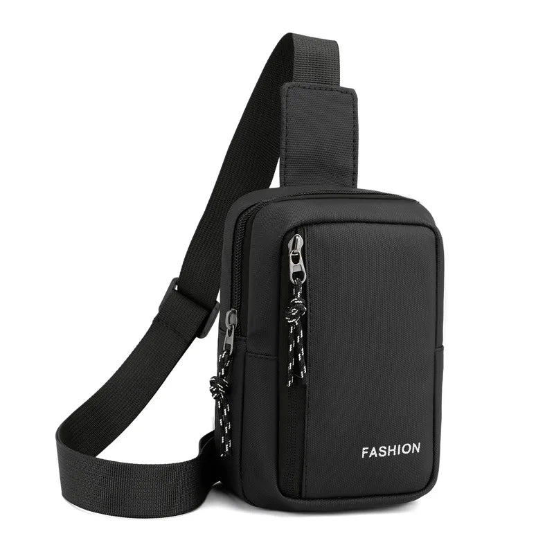 Small Men's Chest Bag Fashion Shoulder Crossbody Bags for Man 2025 Casual Mini Sling Sports Male Handbag Travel Sholder Phone - Ellianto fashion Men's