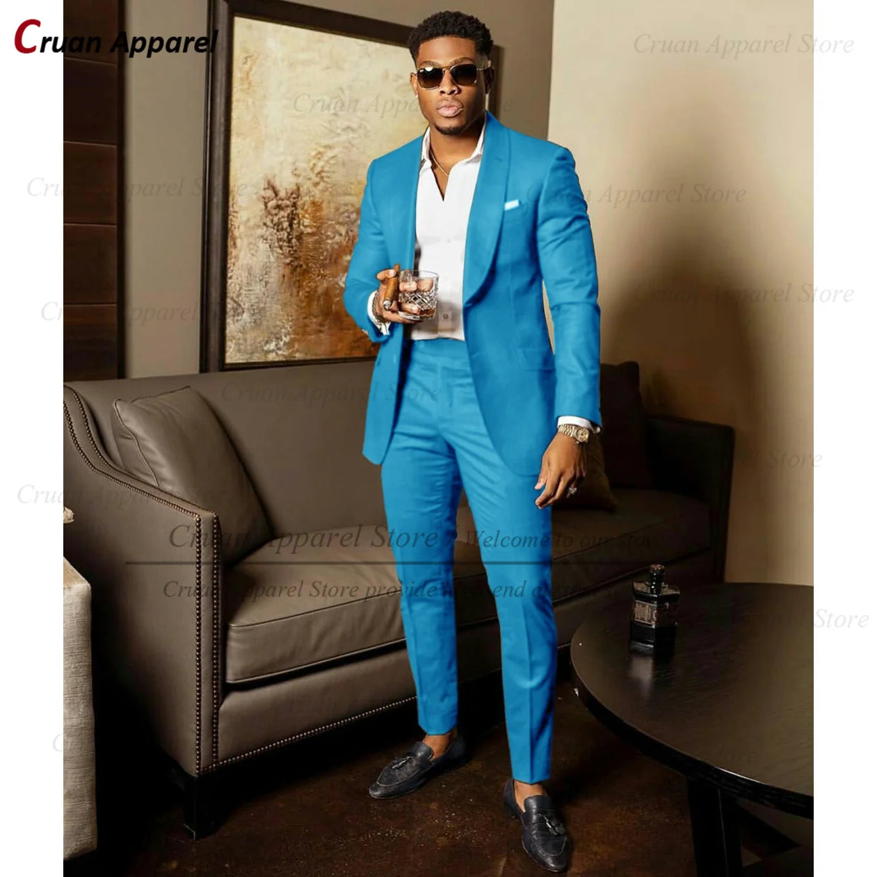 2025 Green Suits for Men Tailor-made Groom Wedding Suits Tuxedo Best Man Blazer Pants 2 Pieces Trendy Fashion Marriage Costume - Ellianto fashion Men's