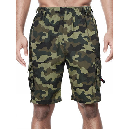 Men's Cargo Shorts Big Size Sports Knee Shorts Classic Short Pants Streetwear Straight Loose Work Casual Street Shorts - Ellianto fashion Men's