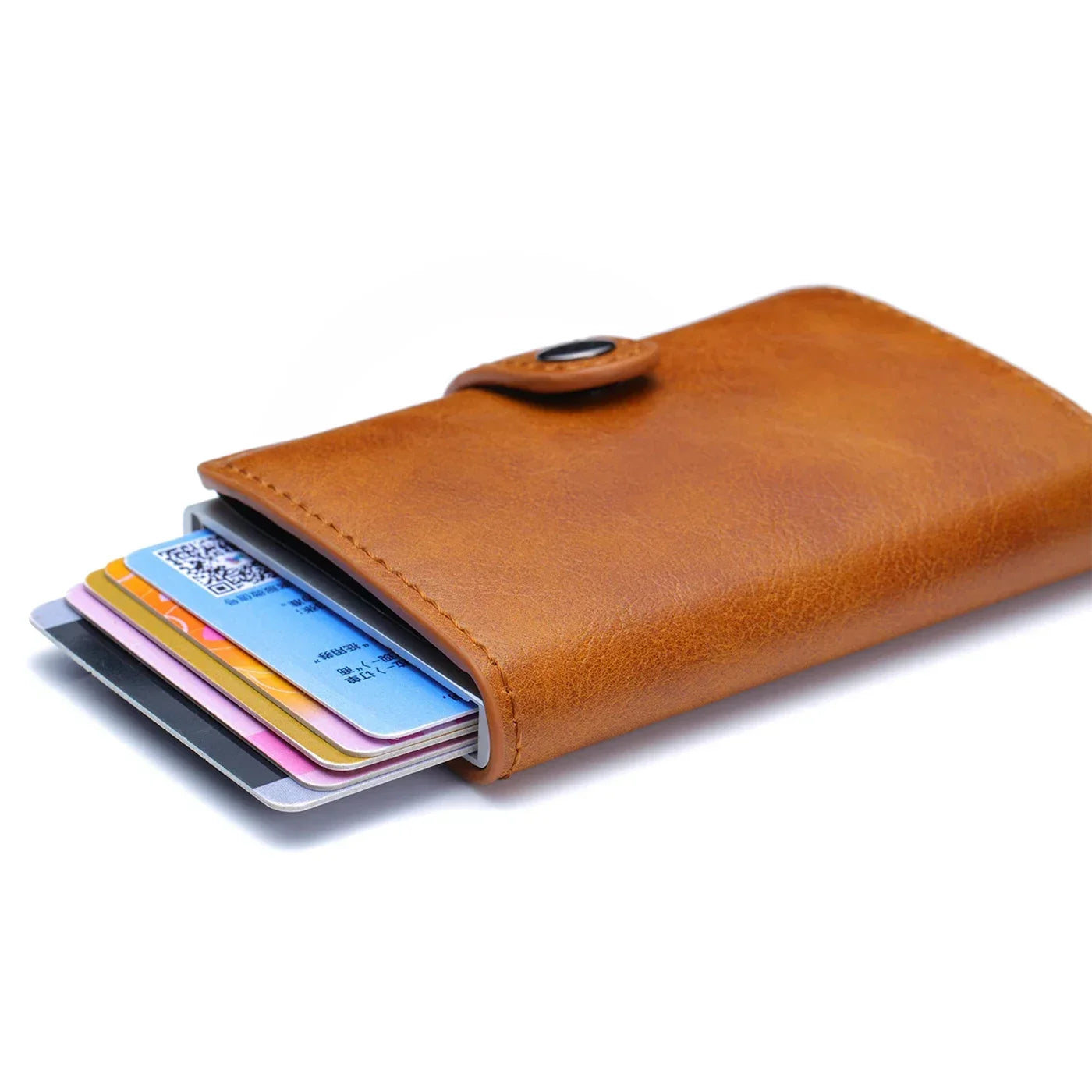 Rfid Credit Card Holder Men Wallets Luxury Small Smart Wallet Metal Business Mini Cardholder Case Women Minimalist Walet for Men - Ellianto fashion Men's