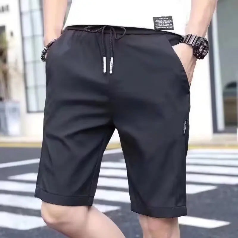 Workwear shorts, men's multiple pockets, medium shorts, summer thin loose cropped pants - Ellianto fashion Men's