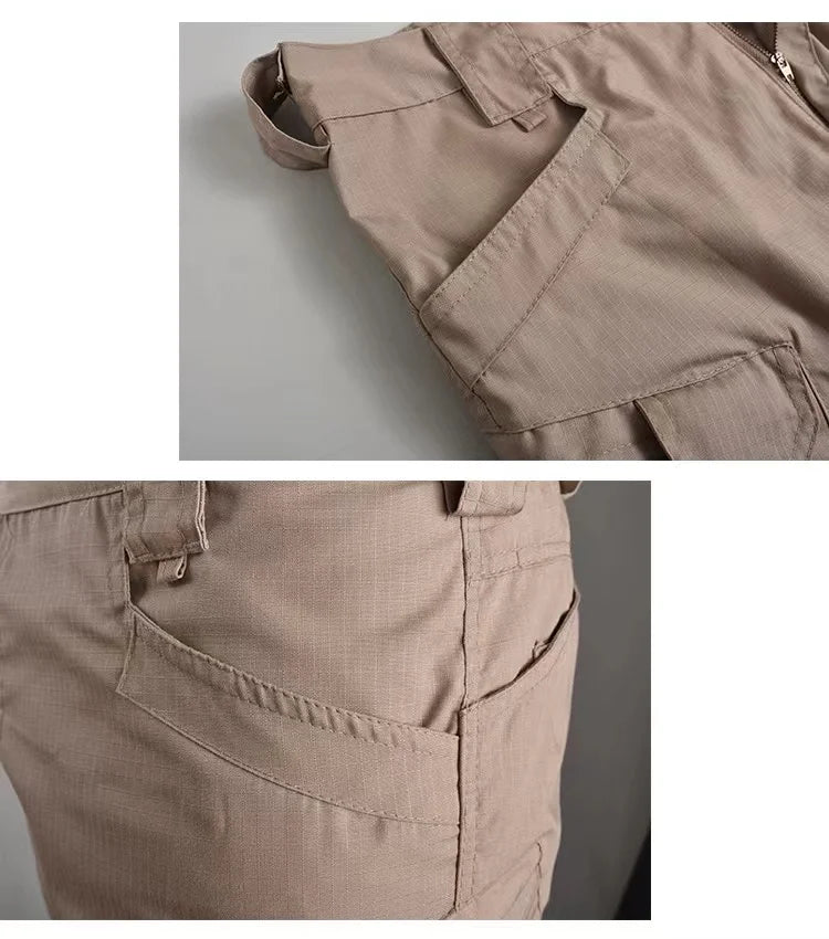 Men's Outdoor Cargo Shorts Summer Waterproof Urban Shorts Trekking Camping Hiking Climbing Trainning Fishing Panttdoor Sports - Ellianto fashion Men's