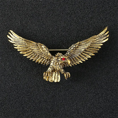 High-end Metal Wolf Head Brooch Metal Animal Lion Badge Lapel Pins for Men Vintage Suit Collar Accessories Casual Jewelry Gifts