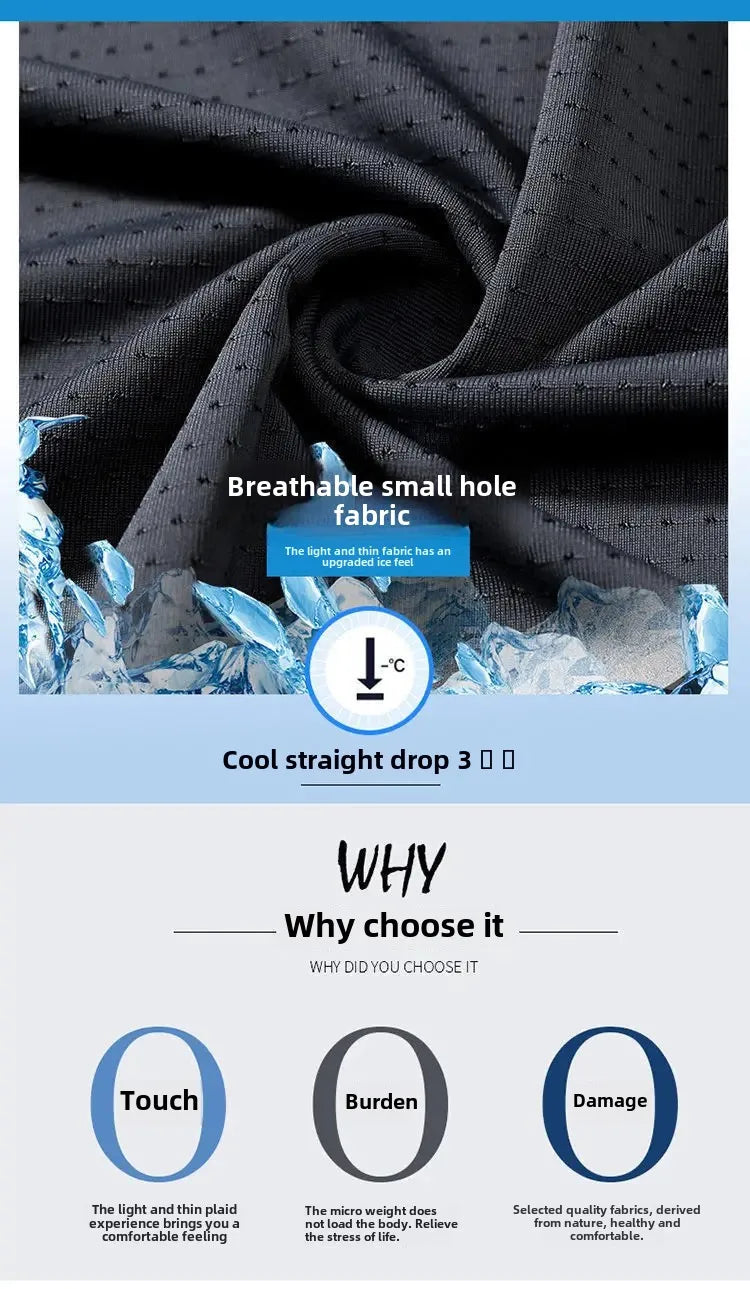 Men's Summer Ice Silk Loose Fit Crew Neck Short Sleeve T-Shirt Quick Dry Breathable Casual Top in Big Sizes Versatile And Simple - Ellianto fashion Men's