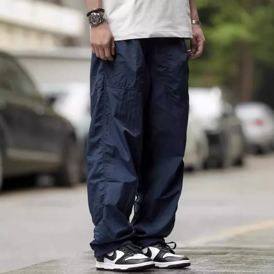 Summer Outdoor American Style Men's Loose-fit Hiking Pants Casual Cargo Pants Japanese Style Functional Trousers For Men