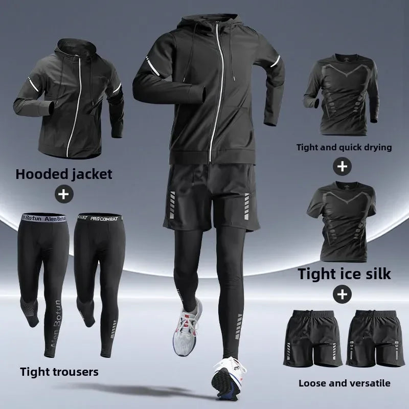Men’s Premium Sports Set – Quick-Dry, Night-Safe & High-Performance for Running, Cycling & Training