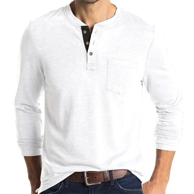 Men Fashion Casual T-Shirts Long Sleeve Tops For Man Soild O Neck Shirts Elastic Gym T Shirt Soccer Tees Streetwear Man Clothing - Ellianto fashion Men's