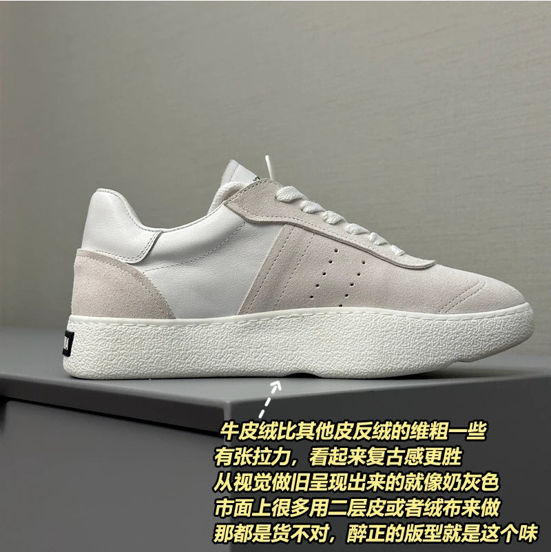 Handcrafed Casual Sneakers Man Platform Leather Canvas Sports Running Shoes Zip Upper Trainers Breathable Men Footwear Man Shoes - Ellianto fashion Men's