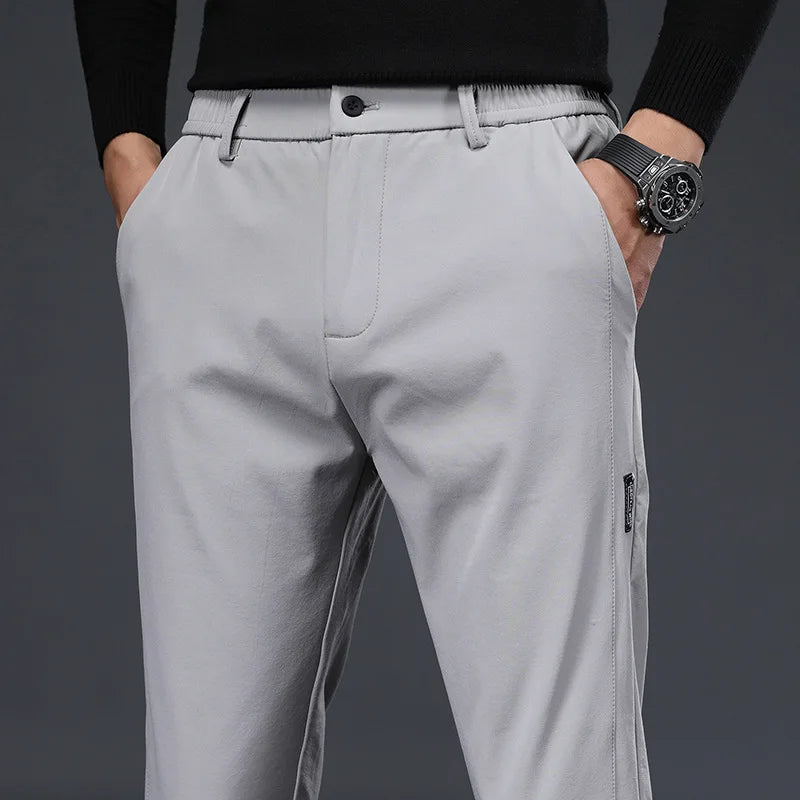 Men's Golf Pants 2025 Spring Autumn High Elasticity Fashion Casual Versatile Breathable Quality Trousers for Comfortable Wear - Ellianto fashion Men's