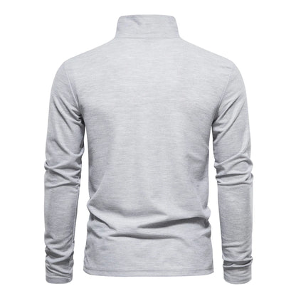 AIOPESON Deer Embroidery Men's Polo Shirts Solid Color Long Sleeve Polo Shirts for Men New Spring Social Business Polos Male - Ellianto fashion Men's