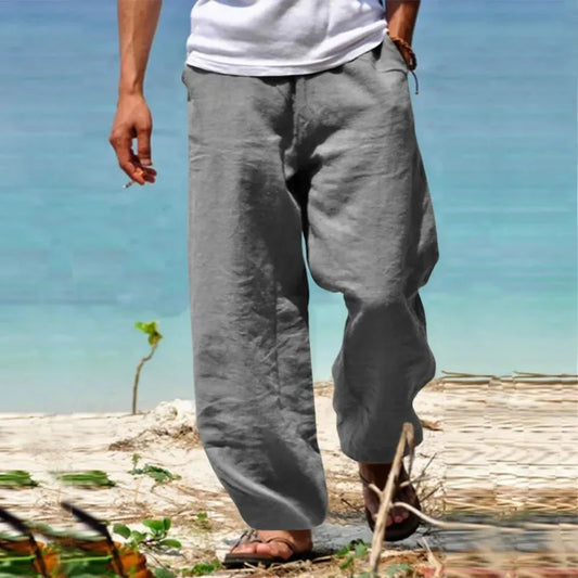 Men’s Summer Beach Pants – Breathable, Loose-Fit Comfort and Effortless Japanese Streetwear Style