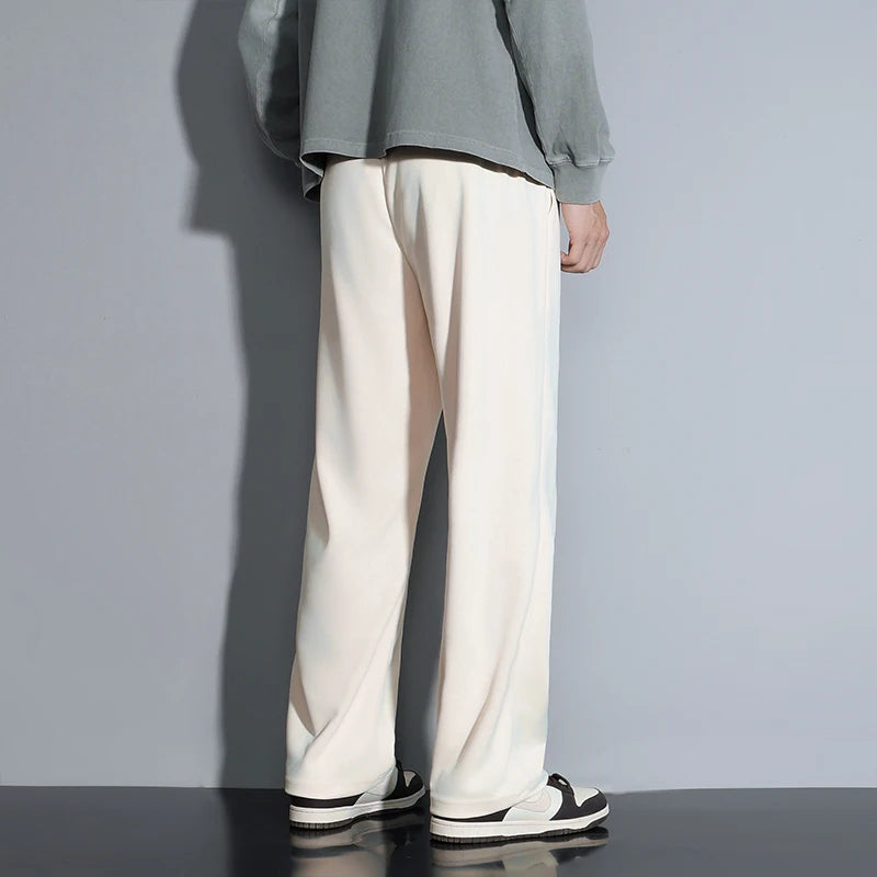 Contemporary Men's Fashion Trousers Loose Silhouette Trendy Drawstring Detail Suited for a Variety of Occasions Comfort - Ellianto fashion Men's