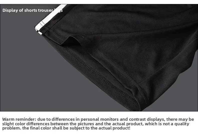 Summer Casual Sports Men's Short Sleeve T-Shirt plus Size Three-Piece Set New Style Long Pants Comfortable Breathable Clothing - Ellianto fashion Men's