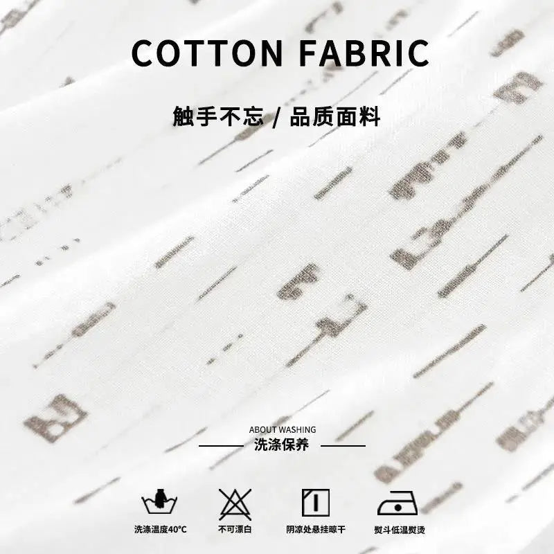 Striped Shirt Men's Short-sleeved Simple and Versatile Summer Casual Pullover Linen Trendy Half-sleeved Thin - Ellianto fashion Men's