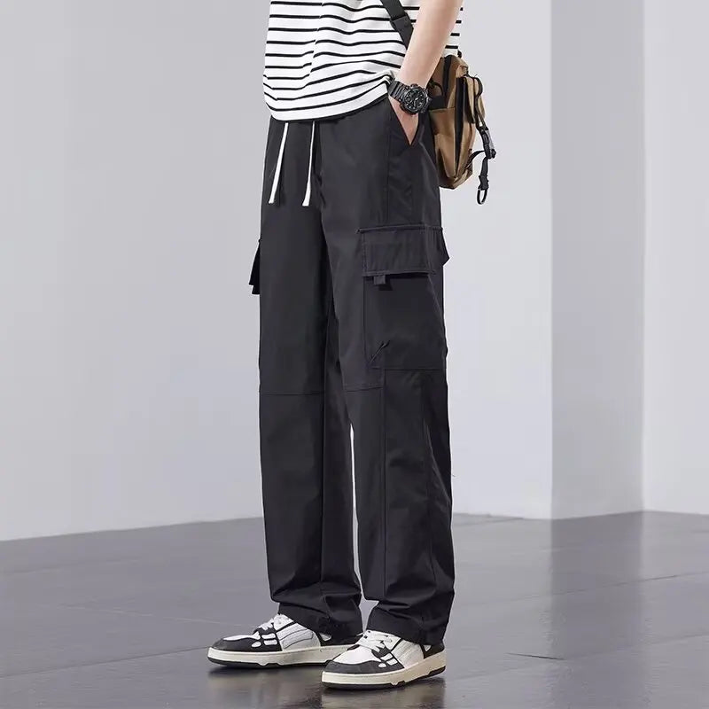 Work Wear Casual Pants Men's Breathable Loose Trousers Overalls for Men Working Clothes Comfortable Pant - Ellianto fashion Men's