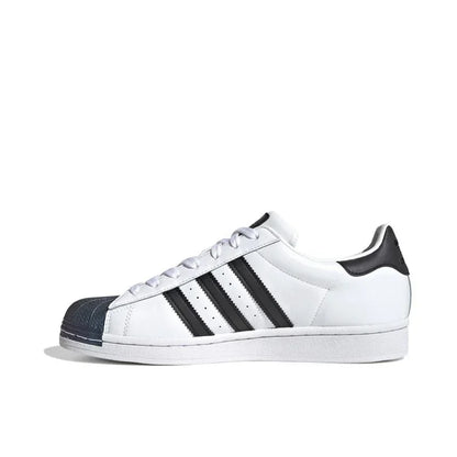 Adidas Originals Superstar Men's Women's Skateboarding Shoes, Lightweight, Durable, Non-slip, Low-top Board Shoes, Black/White - Ellianto fashion Men's