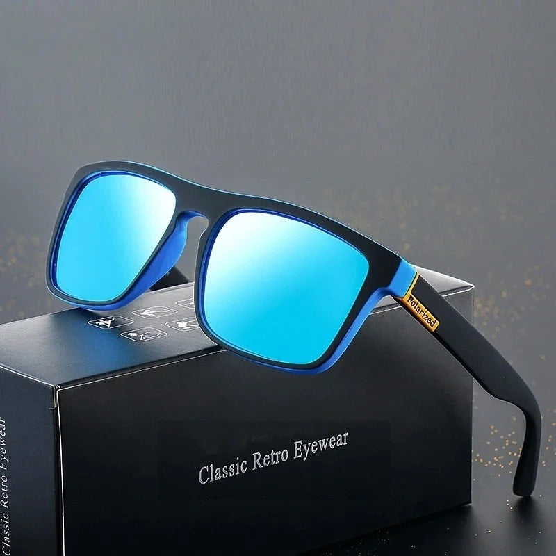 A pair fashion vintage polarized fashion glasses, retro driving fishing luxury fashion glasses, anti-glare eyewear eyepieces - Ellianto fashion Men's