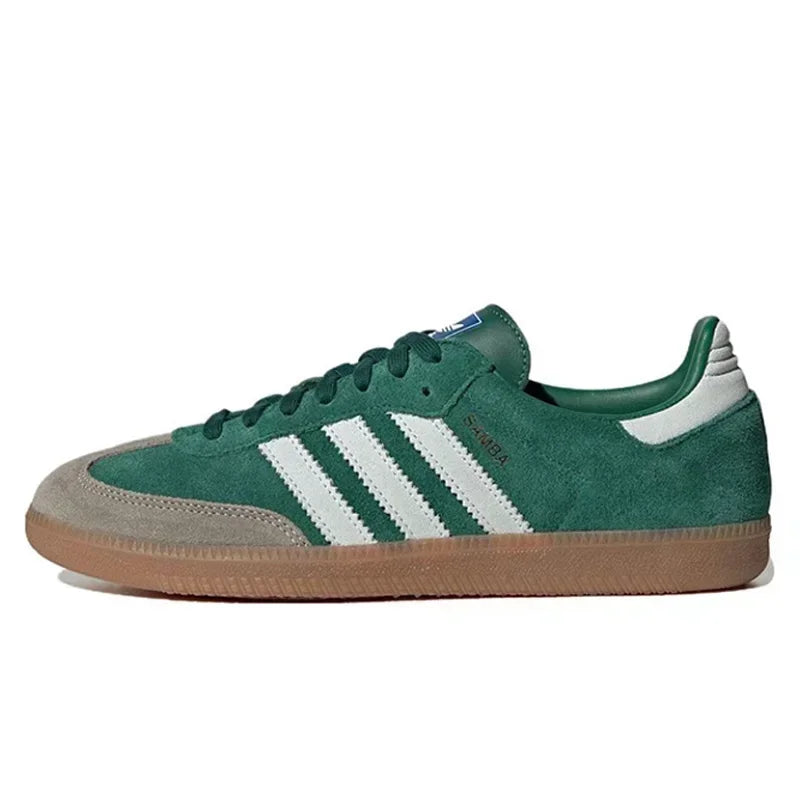 Classics Adidas Originals Samba White Low Flat Skateboarding Shoes for Men Women Unisex German Training Board Shoes - Ellianto fashion Men's