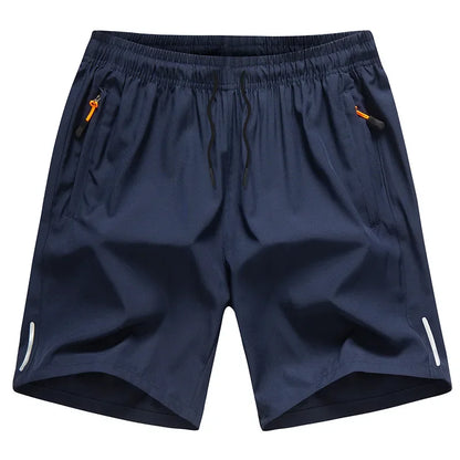 Summer Men Shorts Ice Silk Running Gym Sport Shorts Quick Dry Breathable Beach Short Pant Fitness Jogging Cool Casual Sportswear 2025 - Ellianto fashion Men's