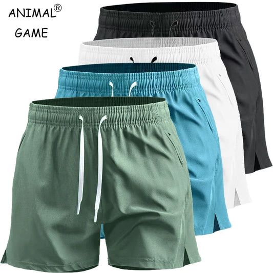 Summer Men's Sport Workout Shorts Quick Dry Athletic Shorts Lightweight Running Shorts with Pockets Gym Beach Pants - Ellianto fashion Men's