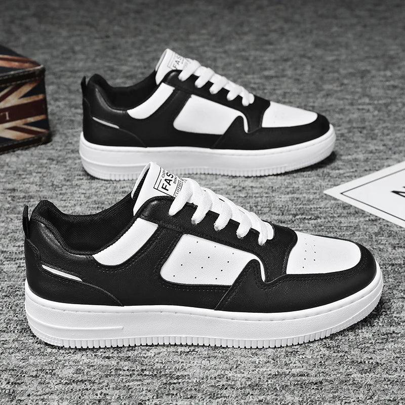 Men's Shoes Explosion Thick Soled Leather Small White Shoes Men's Trendy Shoes with Fashion Board Shoes Street Casual Shoes - Ellianto fashion Men's
