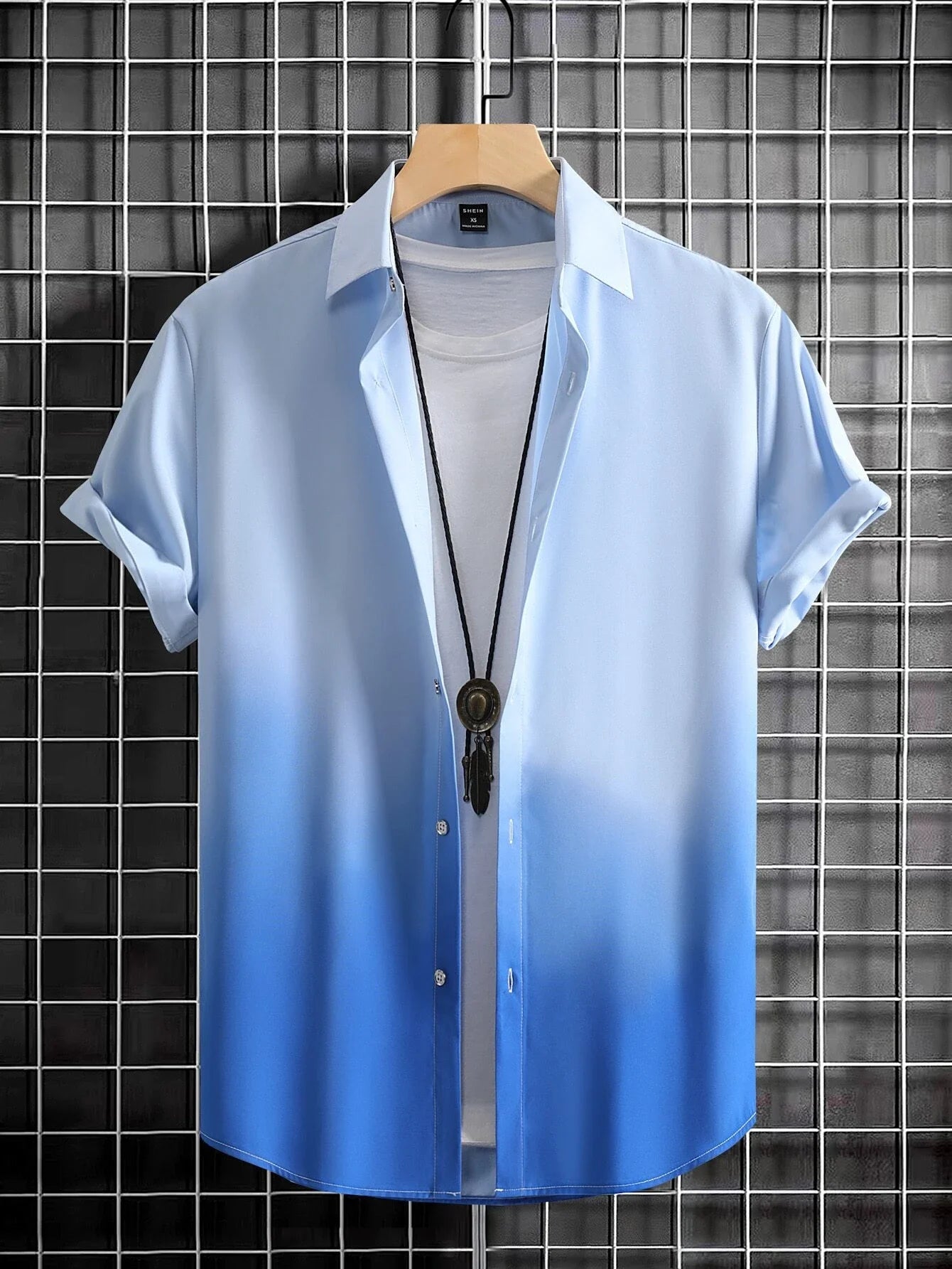 Men's Shirt Summer Clothing Gradient Design Graphic 3D Print Shirts Short Sleeve Tops Streetwear Loose Casual Hawaiian Shirts - Ellianto fashion Men's