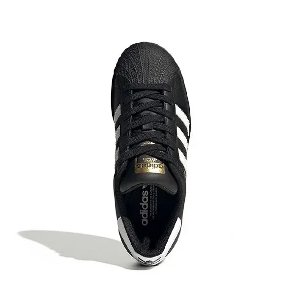 Adidas Originals Superstar Men's Women's Skateboarding Shoes, Lightweight, Durable, Non-slip, Low-top Board Shoes, Black/White - Ellianto fashion Men's