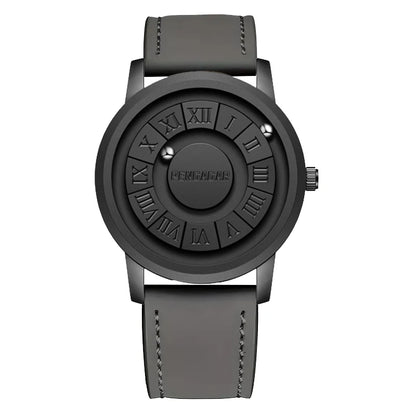 2025 New Men's Watches Top Luxury Quartz Watch For Men Creative Scrolling Pointer Magnetic Force Wrist Clock Relogio Masculino - Ellianto fashion Men's