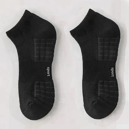 Men's Thick Bottom Sweat Absorbing and Breathable Sports Socks with Bottom Cushion for Running Professional Sports Men's Socks - Ellianto fashion Men's