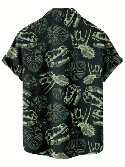 Casual Men's Shirts Anime Monkey Graphic Shirts For Men Oversized Tees Kawaii Short Sleeve Top Harajuku Streetwear Men K