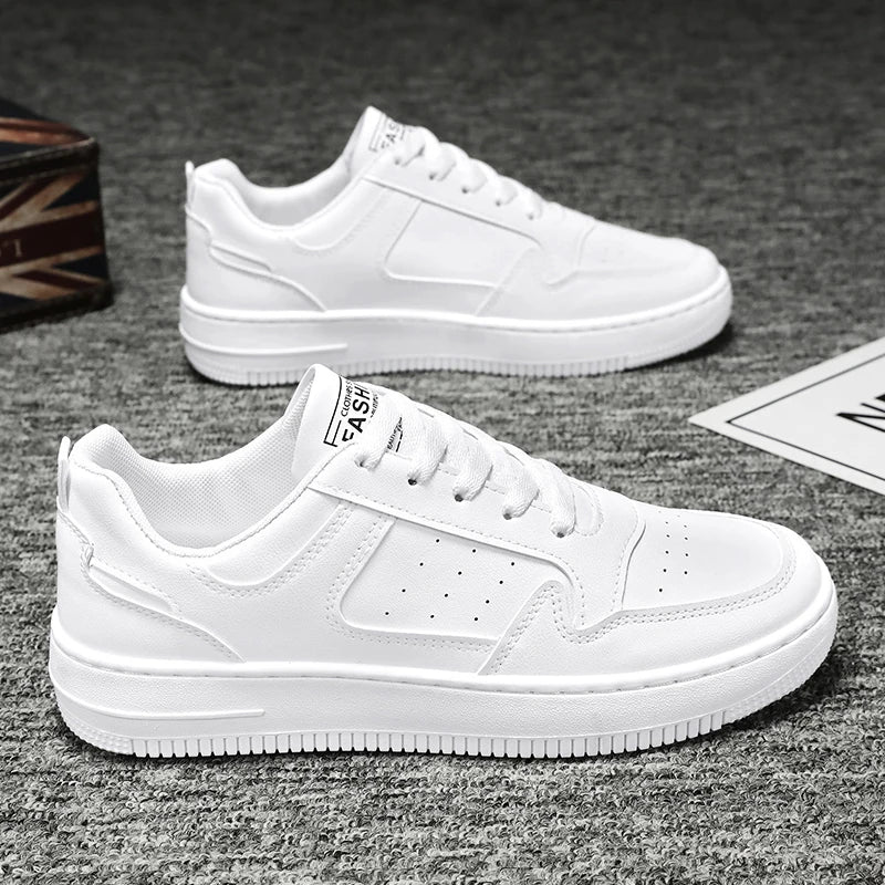 Men's Shoes Explosion Thick Soled Leather Small White Shoes Men's Trendy Shoes with Fashion Board Shoes Street Casual Shoes - Ellianto fashion Men's