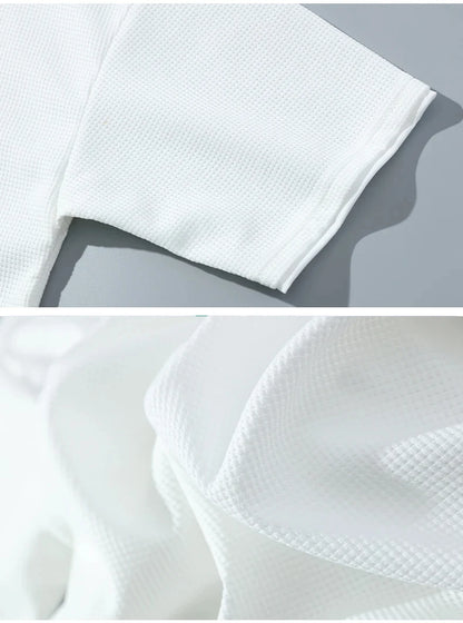 2025 Men's breathable short-sleeved T-shirt + jogging shorts two-piece summer fashion quick-dry fitness leisure sports suit - Ellianto fashion Men's