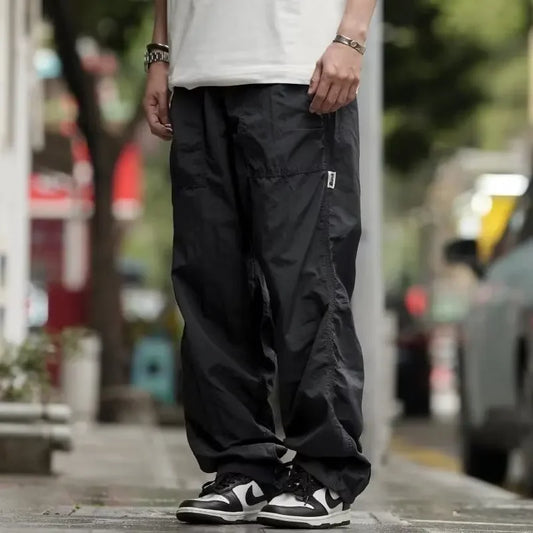 Summer Outdoor American Style Men's Loose-fit Hiking Pants Casual Cargo Pants Japanese Style Functional Trousers For Men