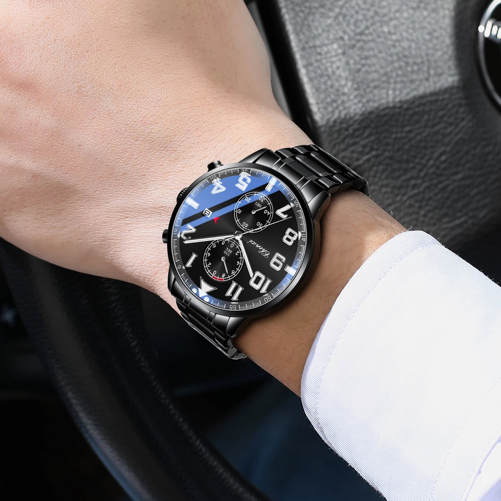 NEW Fashion Multifunction Men for Watches Top Brand Casual Sports Waterproof Wristwatch Chronograph Calendar Men's Watch Gifts - Ellianto fashion Men's