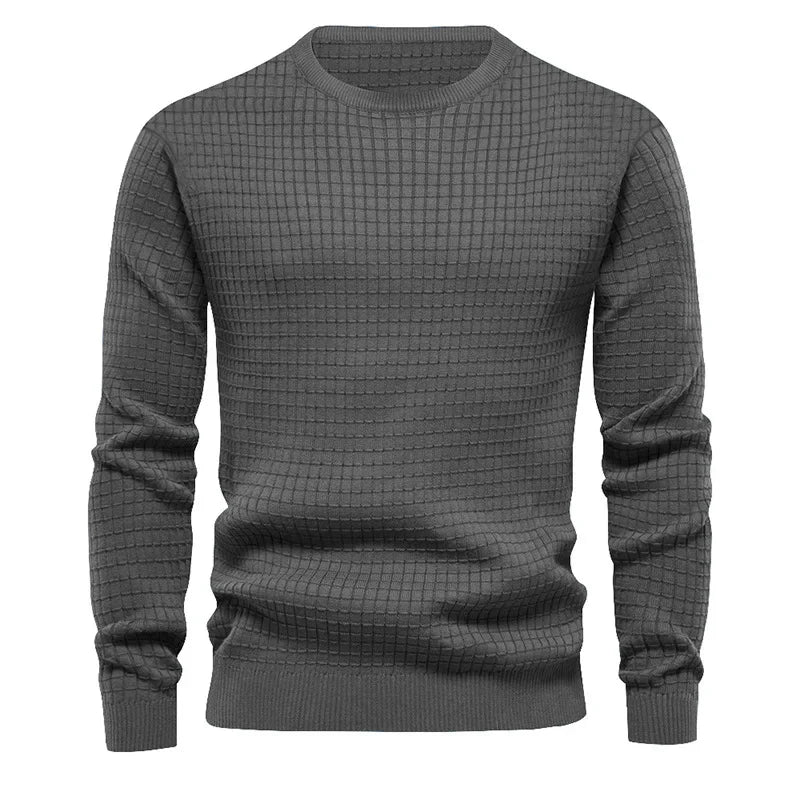 New Men's Crew Neck Sweatshirts Solid Color Large Sweatwear Spring Outdoor Jogging Tops - Ellianto fashion Men's