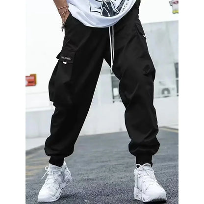 Fashionable High-Waisted Wide-Leg Casual Pants For Men New Summer Parachute Pants Versatile Sporty Trousers Ins Trendy - Ellianto fashion Men's