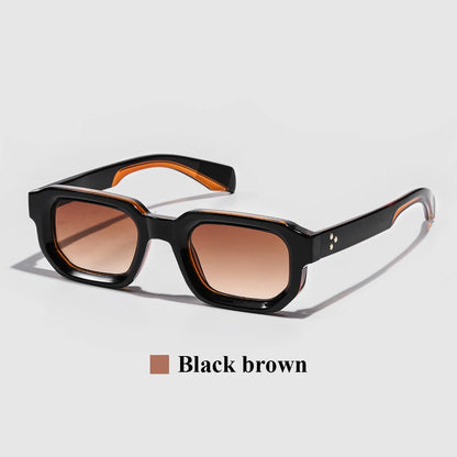 Men’s Vintage Rectangle Sunglasses – Lightweight Retro Style with UV400 Protection for Effortless Luxury and Fashionable Sunwear