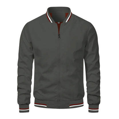 Spring Summer Bomber Jacket Men Black Casual Slim Fit Baseball Mens Jackets New Autumn Fashion High Quality Jackets for Men - Ellianto fashion Men's