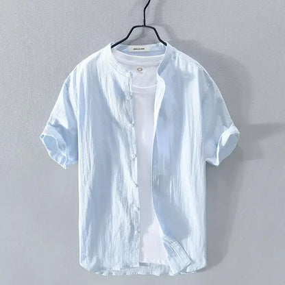 Men’s Linen Short-Sleeve Shirt – Fresh, Lightweight Comfort and Effortless Summer Style for the Modern Gentleman