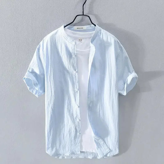 Men’s Linen Short-Sleeve Shirt – Fresh, Lightweight Comfort and Effortless Summer Style for the Modern Gentleman