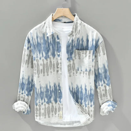 Men’s 100% Cotton Retro American Casual Shirt – Timeless Style with Lightweight, All-Day Comfort for the Modern Gentleman