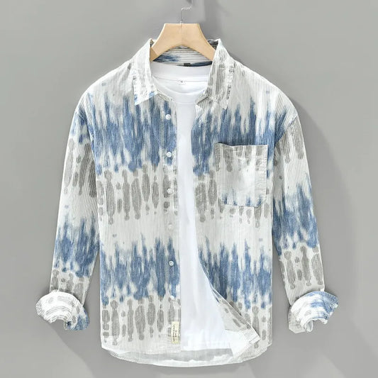 Men’s 100% Cotton Retro American Casual Shirt – Timeless Style with Lightweight, All-Day Comfort for the Modern Gentleman