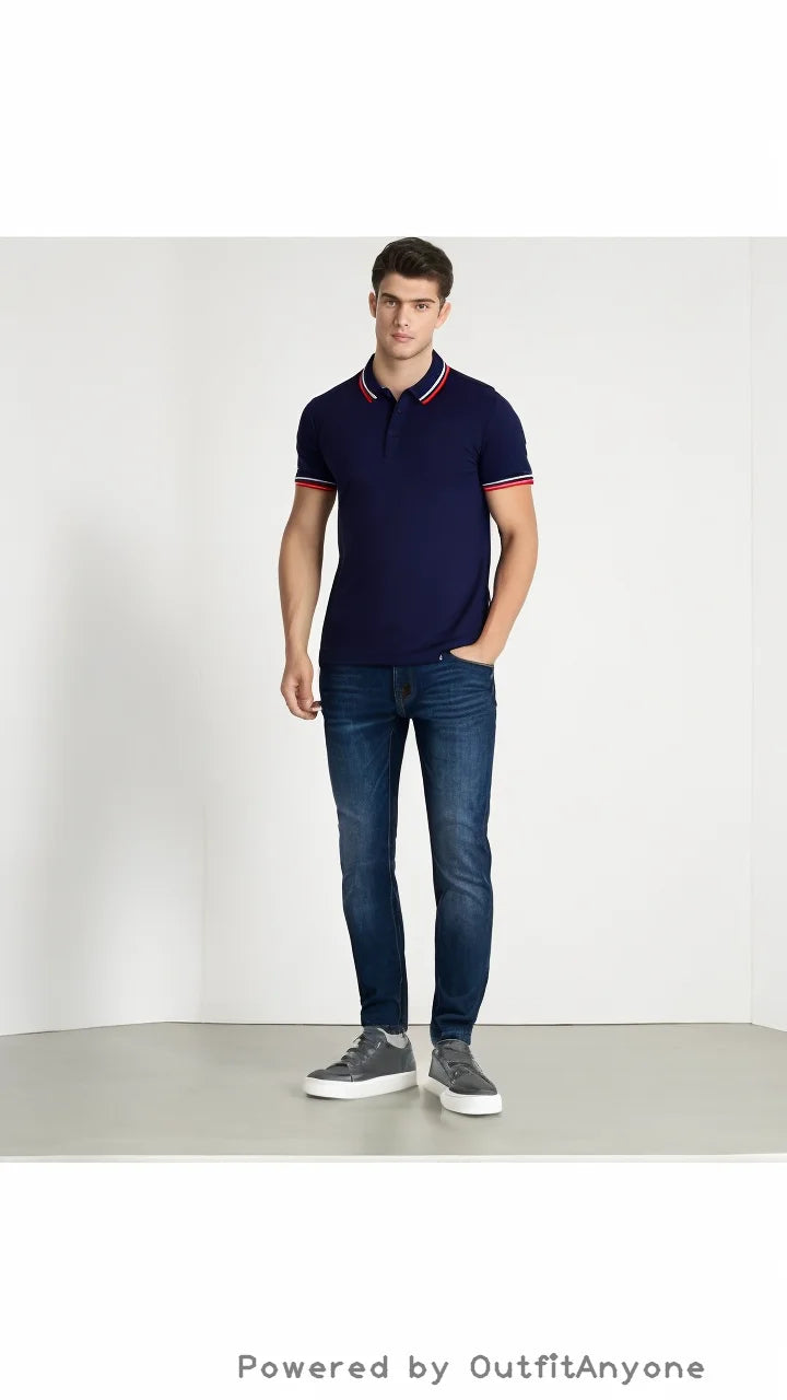 Summer Ice Silk Polo Shirt High-End T-Shirt Solid Color New Half Sleeve Non-Marking Casual Lapels Business Thin Menswear - Ellianto fashion Men's